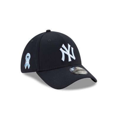 Blue New York Yankees Hat - New Era MLB Father's Day 39THIRTY Stretch Fit Caps USA9645281